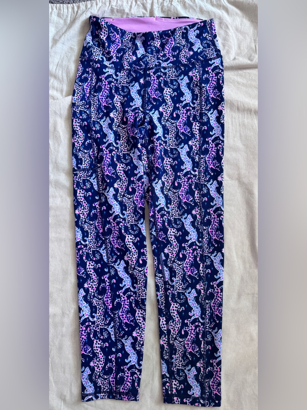 Lilly Pulitzer Luxletic Weekender High Rise Midi Leggings- On the Catwalk-Small